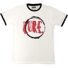 The Cure Unisex Ringer T-Shirt - Cirkel Logga - T-Shirt