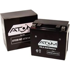Atom AGM Motorcycle Battery - 12V, 14Ah - Universal Fit