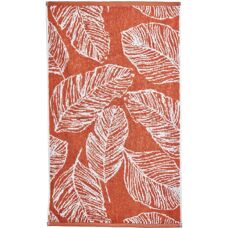 Fusion Matteo Jacquard Towel - Leaf Print - Bath Towel