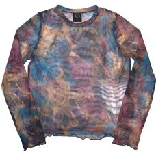 Grateful Dead Stealy Long Sleeve Mesh Crop Top - Crop Top