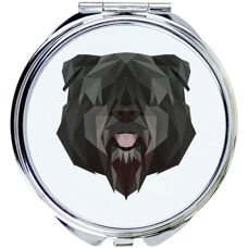 Art-Dog - Bouvier des Flandres Mirror - Geometryczny - 7 cm