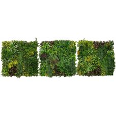 MonsterShop Cassia Artificial Wall Tiles - 100cm x 100cm (3 Pack)