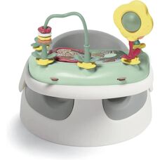 Mamas & Papas Baby Snug Seat and Activity Tray - Baby Floor Seat Pebble Grey