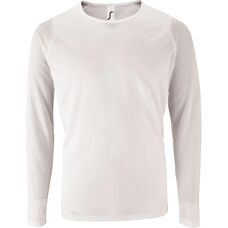 Sols Sols White Performance Long Sleeve T-Shirt - T-Shirt