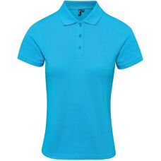 Premier Turquoise Coolchecker Plus Polo - Piqu