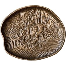 Artesa Leopard Embossed Oval Serving Dish - Serving Plate