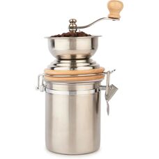 La Cafetiere Stainless Steel Manual Coffee Grinder - Silver