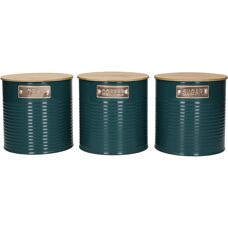 KitchenCraft Set med 3 burkar för te, kaffe och socker