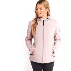 TOG24 Keld Womens Softshell Hoodie Dusky Pink - Size 14 UK