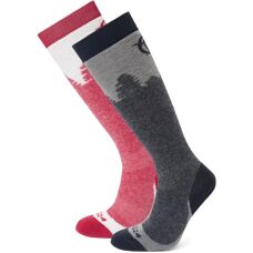 Tog24 Aprica Ski Socks - Multi Colour Wool - Size M