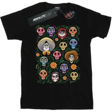 Disney Herren Coco Köpfe Muster T-Shirt - T-Shirt