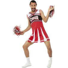 Costume Cheerleader Smiffys 70053L - Adulti Rosso & Bianco