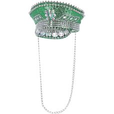 Smiffys - 53025 - Green - Sequin Studded - hat