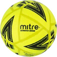 Mitre Ultimatch Indoor Football - Yellow/Black - Size 5 UK