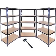 Monster Racking T-Rax Metallregale - Schwarz - 3 Stück