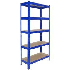 Monster Racking T-Rax Blue Heavy Duty Shelving 3 Bay 75cm