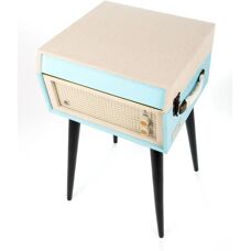GPO Bermuda Niebieski - Gramofon z USB i głośnikami stereo