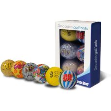 Longridge Decades Golfballen - Vintage ontwerp, 6 stuks