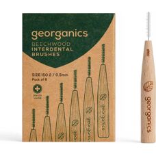 Georganics Buchenholz Interdentalbürsten - 6 Stück