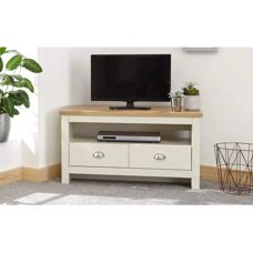GFW Lancaster Cream Oak Corner TV Cabinet - TV Furniture