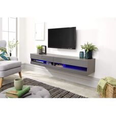 GFW Galicia 150cm Wall TV Cabinet with LED