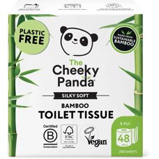 The Cheeky Panda Bamboo Toilet Tissue 48 Rolls - Toilet Tissue
