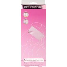 Brushworks - Polstret sateng soveøye - Rosa - sovemaske