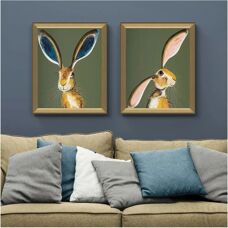 John Lewis - Marley & Maisie - Green - Framed Print