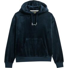 Superdry Modell L Blåbær Marine Velour Hættetrøje