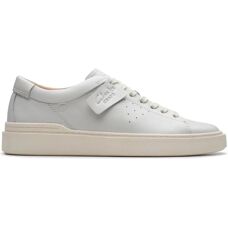 Clarks Craft Swift Weißes Leder Herren - Turnschuhe