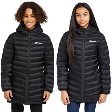 Berghaus Childrens Unisex Kids' Longline Kirkhale Baffle Jacket - Black - Winter Coat