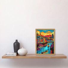 Artery8 - Liverpool City Waterfront Sunset - A4 - Wall Art
