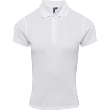 Premier Womens Coolchecker Plus Polo Shirt - White - Size 2XL