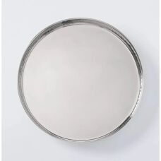 John Lewis Hammered Stainless Steel Round 32cm Silver Tray