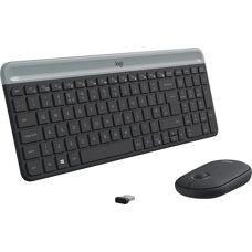 Ensemble Clavier et Souris Logitech MK470 - Sans Fil Compact Allemand QWERTZ