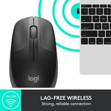 Logitech M190 Charcoal Langaton Hiiri - Toimisto Ambidextrous - 1000 DPI