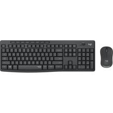 Ensemble Clavier et Souris Sans Fil Logitech - Silencieux, Graphite, AZERTY