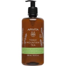 Apivita Mountain Tea Bath Gel - Hydrating & Nourishing - 500ml