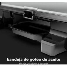 Aeno EG2 - Negru, Oțel inoxidabil - Grătar cu contact