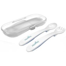 Set Alimentazione Nuvita con Posate Blu - Kit Pappa Neonati