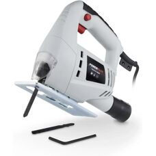 Powerplus Powe20110 - Sega alternativo inclinabile 400W - Metallo 6mm, Legno 55mm, Plastica 10mm