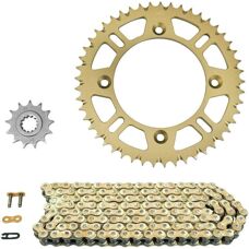 Kit chaîne AFAM - 85 SX Grandes Roues - Doré - Kit Chaîne