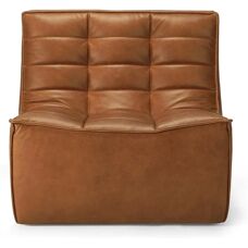 Ethnicraft - N701 - Braun Anilinleder - Modular - Sofa