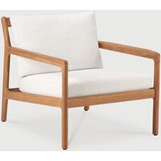 Ethnicraft Jack utendørs loungestol - Teak/Off White