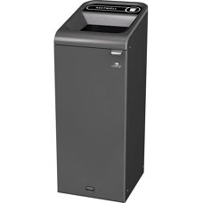 Rubbermaid Stahl-Recyclingbehälter - 87L - Schwarz
