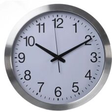 Perel White Round Radio-Controlled Wall Clock - Wall Clock