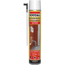 Mousse Polyuréthane Classique Soudal - Résistant aux intempéries - Isolation acoustique - 750 ml