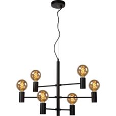 Moderne taklampe Lucide Leanne - 6xE27 - Svart