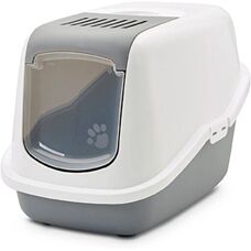 Savic Nestor Cat Litter Box - Grey, Cover, 56x39x38.5cm