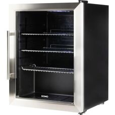 Domo DO91609BK Réfrigérateur à boissons noir - 60L, Acier inoxydable